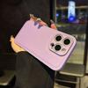 Models Are Suitable 16pm Lychee Pattern Phone Case 14 Leather Simple 15 Fine Hole Iphone17pro Full