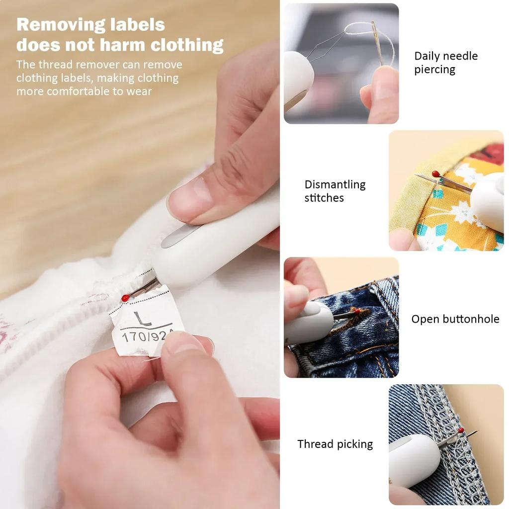 2 IN 1 Needle Threaders Sewing Seam Rippers Stitching Remover and Threader Household Manual Sewing Tools Sewing Accessories
