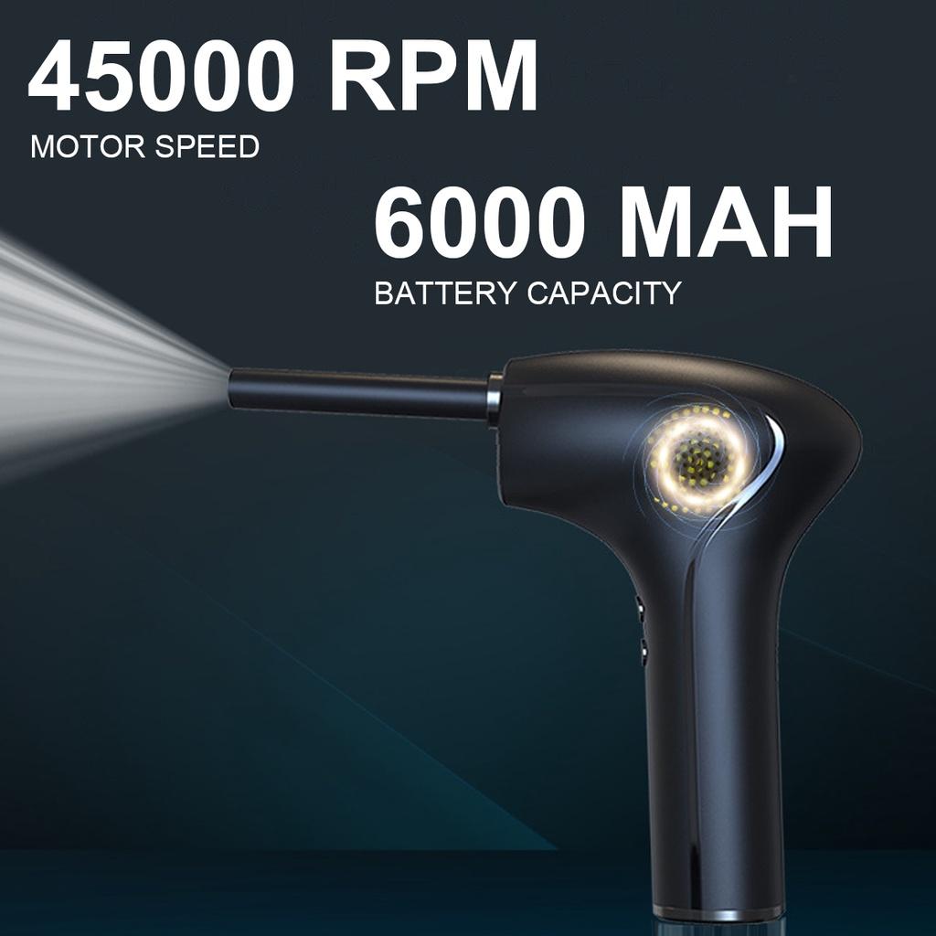 DC 5V 45000 RPM Air Duster Electric Air Duster for Computer Keyboard Camera Cleaning Mini Appliances Cordless Air Blower