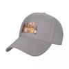 Spicy Check Out These Hot Sauces On Black Background Baseball Cap Fun Hats Vintage Beach Outing FeUnisex Unisexs