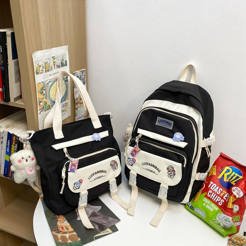 Schoolbag Women's Summer ins Wind Backpack High School Students Junior High School Elementary School Students 3rd to 6th Grades Cute Backpack