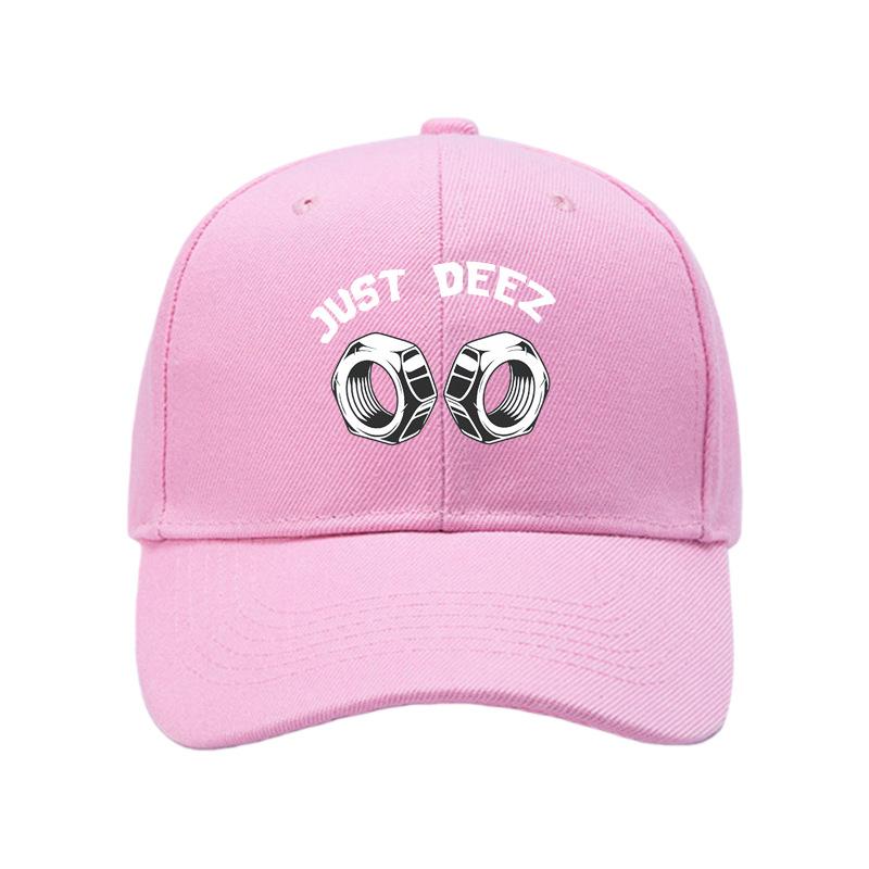 JUST DEEZ European and American hard top baseball cap women's spring and autumn outdoor sun hat solid color cap men