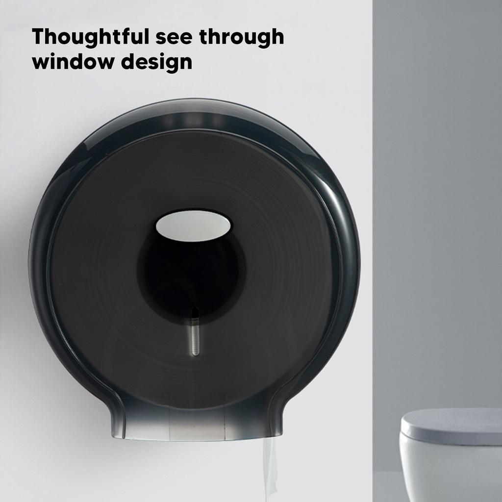 Toilet Paper Holder Box Waterproof Wall Mount Jumbo Paper Roll Dispenser for Single Roll Tissue Punch Holder Bathroom Accessory