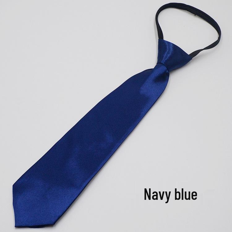 Children's Solid Color 7cm Zipper Tie for School Performance