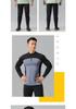 Men's Quick-Dry Long Sleeve Running T-Shirt with Stand Collar and Half Zip, Solid Color Fitness Training Top