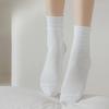 Spring Thin Mid-calf Socks for Women, Mesh Macaron Antibacterial Postpartum Socks, Rolled-up Socks, Pile Socks, Cotton Socks