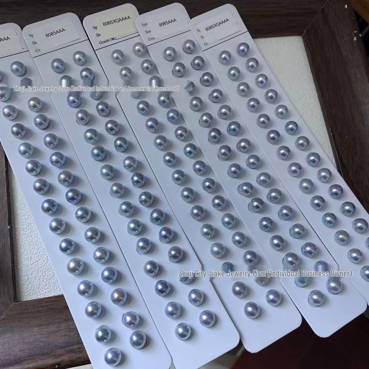 

8-9mm Saltwater Baroque Pearls - Half-drilled, High Luster, Nearly Flawless, Perfect for DIY Jewelry. Other