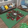 Area Rug Mexico National Football Team Eagle Crest Aztec Art Carpet Living Room Fan Decor Gift for Men
