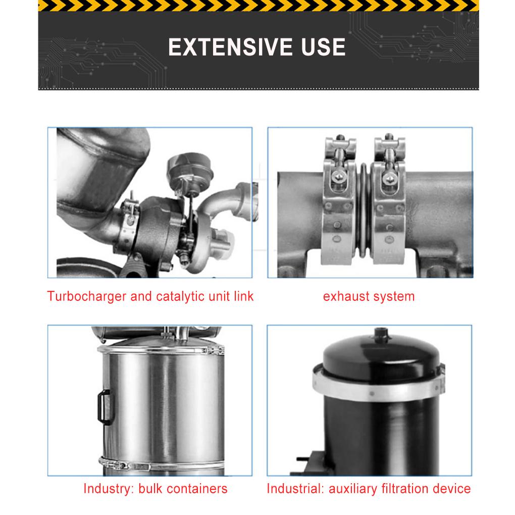 Spring Hose Clamp High-quality Widely Used V-type Hoop Wear-resisitant Easy Installment Blast Distinctive Workmanship