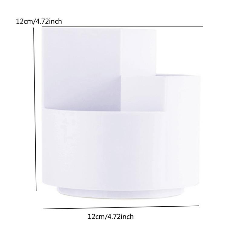 1PC Separated Layered Rotatable Pencil Holder Spacious Office Desk Personality Simple Multifunctional Storage Box