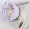 Cartoon Pet Elizabeth Circle 3D Soft Mesh Pet Protective Cover Anti-Scratch Flower Printing Cat Dog Grooming Cover