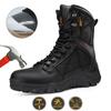 Fashion Outdoor Waterproof Safety Shoes Security Steel Toe Cap Men's Boots Working Steel Toe Anti-Smashing Men's Work Boots Size 47