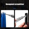 Titanium Alloy Removable Hex Head Screwdriver Portable Gadget Magnetic Screwdriver Bit Outdoor Riding Camping EDC Pocket Tools
