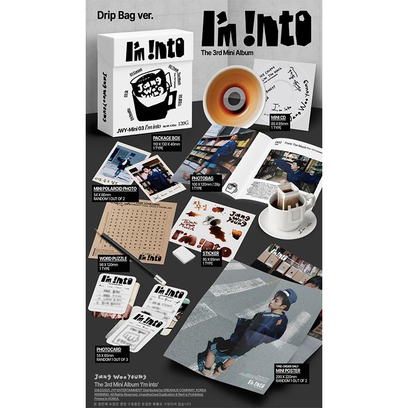 [Pre-order] JANG WOO YOUNG(2PM) The 3rd Mini Album [I'm Into] (Drip Bag Ver.)
