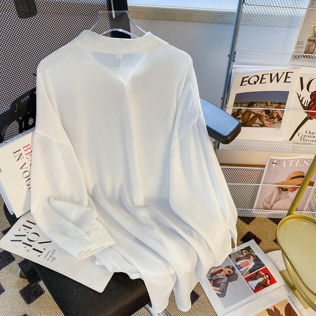 Summer Chiffon Sun Protection Shirt for Women Long Sleeved Korean Loose Mid-length UV Resistant Outer Layer Thin Cardigan