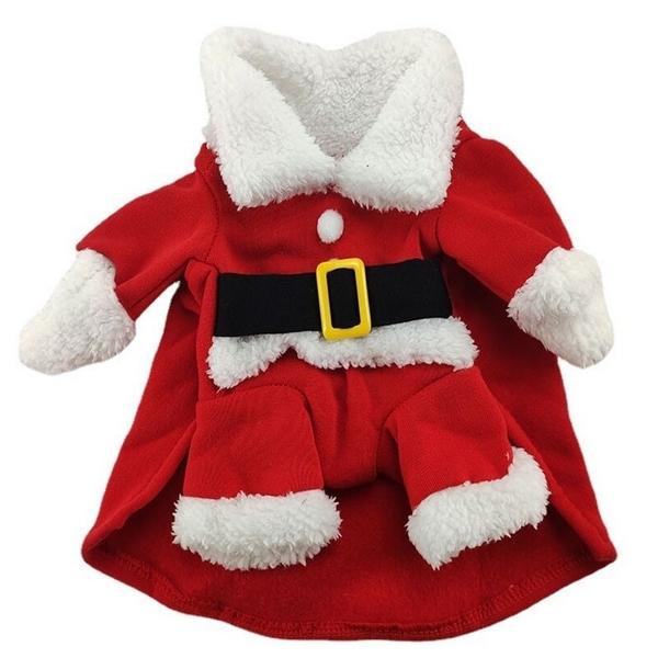 Disfraz navideño para perro pequeño y gato disfraz de ropa de animal