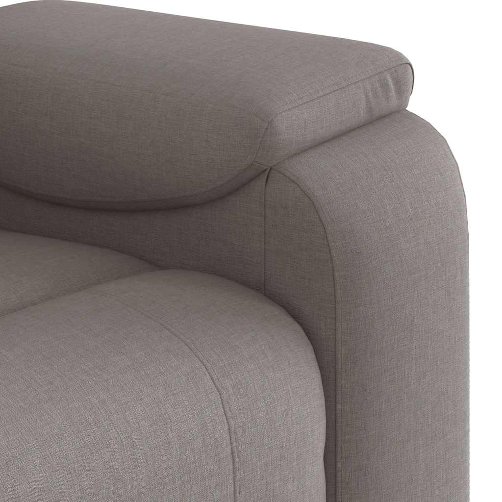 Recliner Chair Taupe Fabric