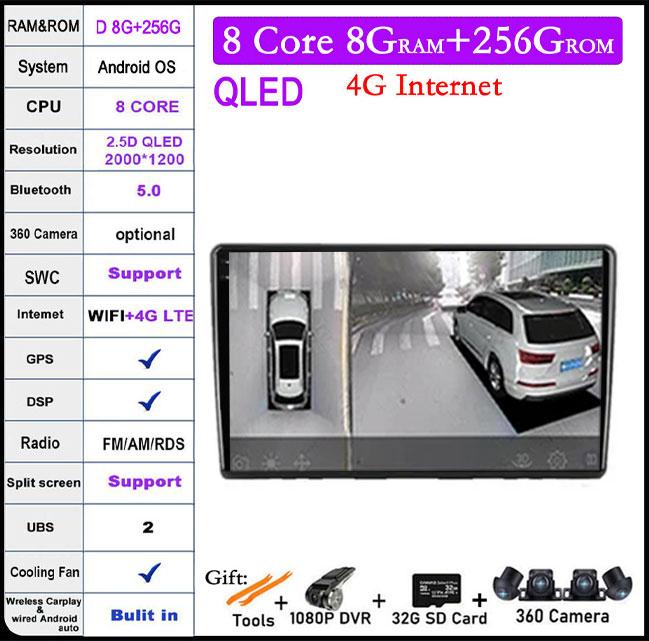 For Kia Ceed ED 2006-2012 Android 14 Car Multimedia Radio System WIFI Auto Navigation Carplay Bluetooth Player Intelligent