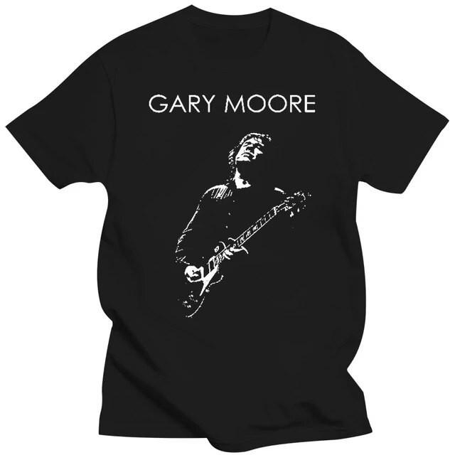 Винтаж GARY MOORE Live In Tour Плотный Хлопок Черный Все Размеры Унисекс Футболка TR646 Унисекс Футболка S