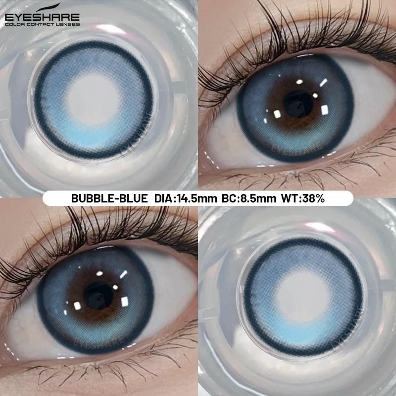 Eyeshare Contact Lenses For Eyes Doll Eye Bubble Soft Contact Lens Case Makeup Yearly Contacts