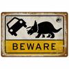 Vintage Assorted Funny Warning Notice Tin Sign Set Retro Humorous Novelty Metal Wall Art Rustic Decor Plaques for Bar Cafe Hom