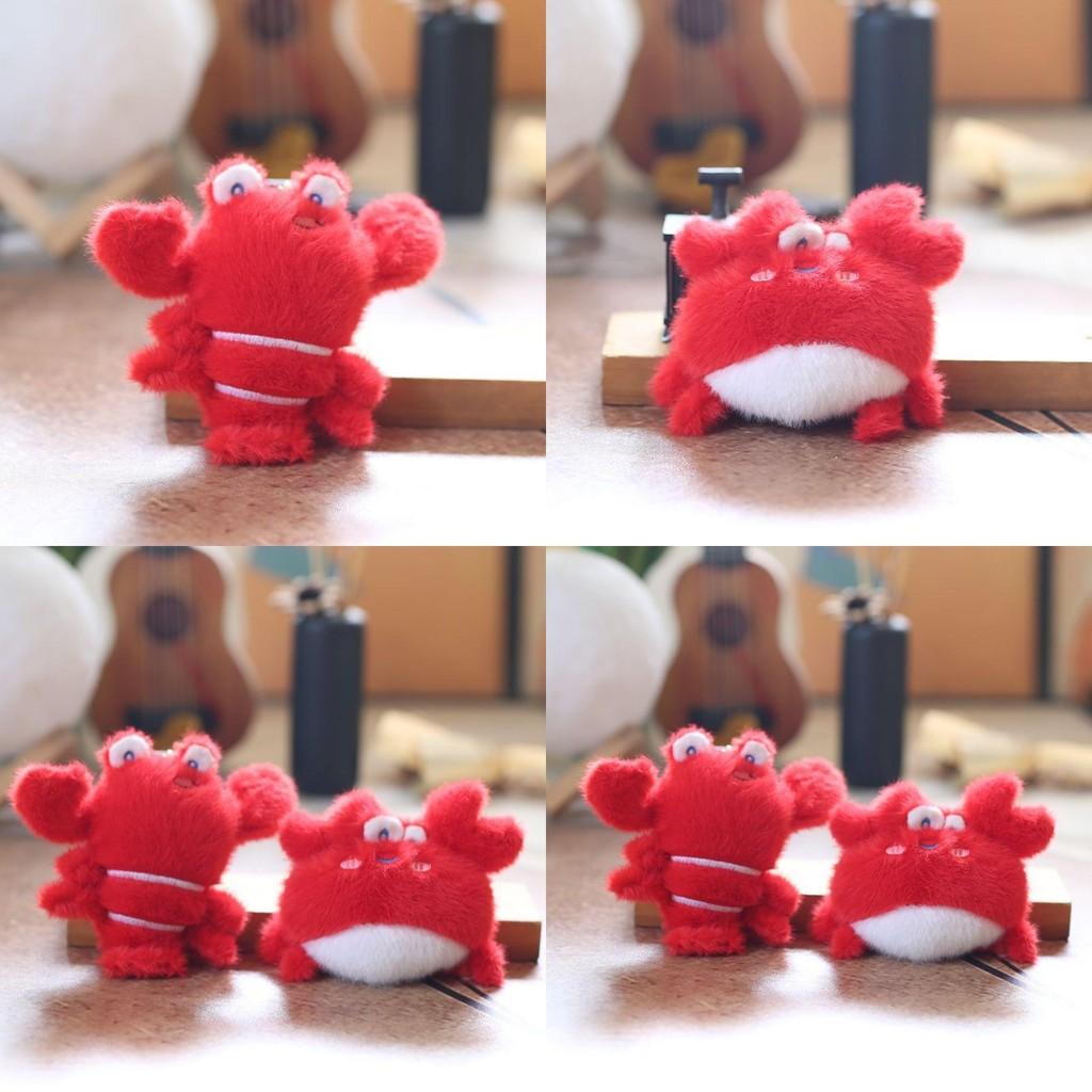 Plush Lobster Keychain With Soft Short Pile For Bag Decor And Gift