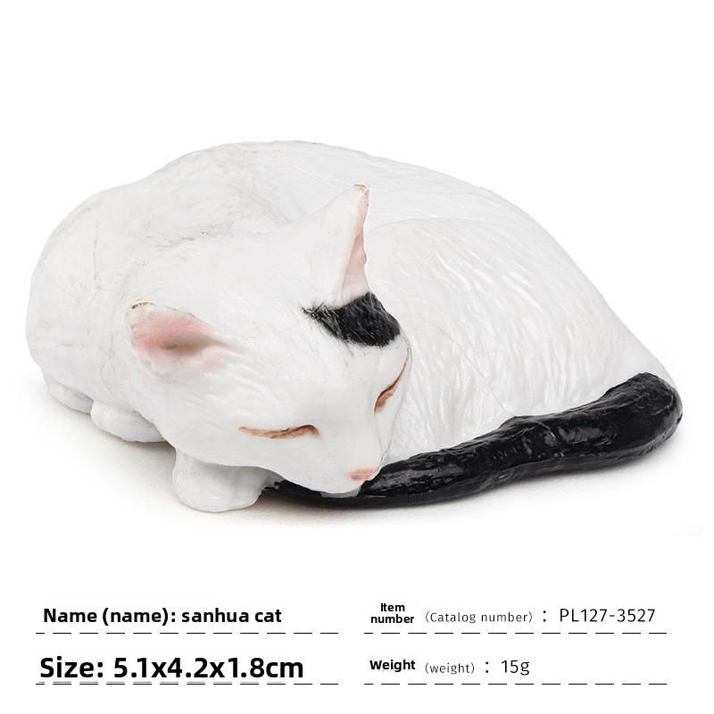 Calico Ragdoll Cat Cat Figure Model For Kids Learning Toy And Decorative Display