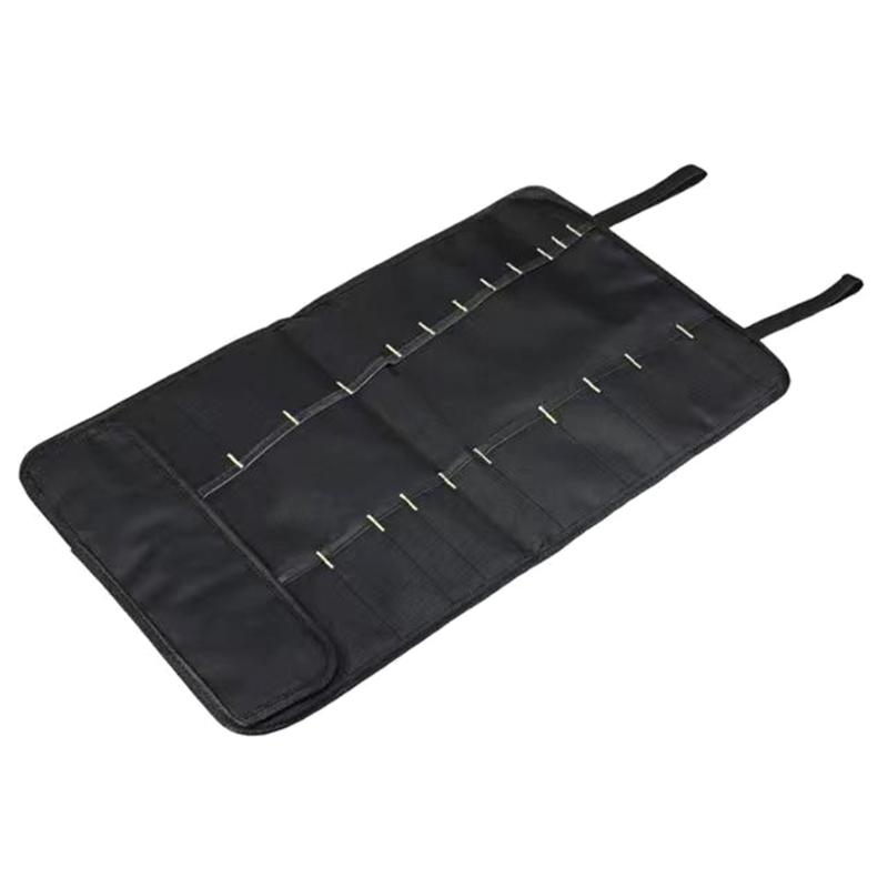 Roll Up Tool Bag Portable Folding Tool Storage Bag Folding Repair Wrench Multifunctional Case Holder Pocket Bag