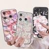 For Itel A27 A48 A25 A35 A48 A60 A60s A70 A04 Case Aesthetic Cartoon Panda Rabbit Pattern Camera Protection Matte Soft Cover