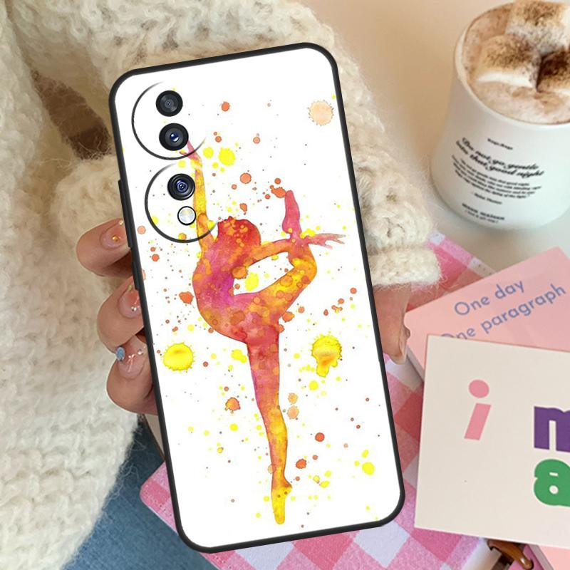 

Gymnastics Oil Painting For Honor Magic 8 7 6 5 Pro Case For Honor Win RT X9d X9b X9c X9a X8c X8b 200 400 70 90 Lite Honor Magic5 Pro