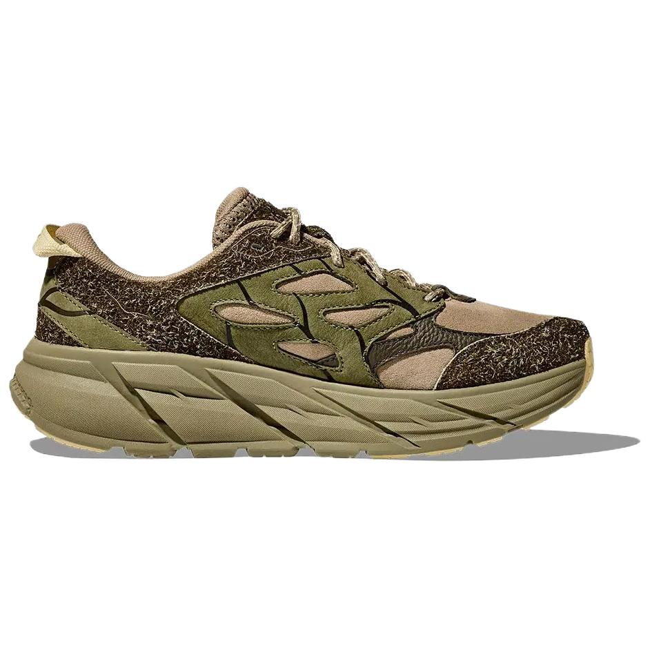 HOKA Clifton L Suede Elite Terrain System - Dune Fennel Pánské tenisky Zelené 1150910-DNF