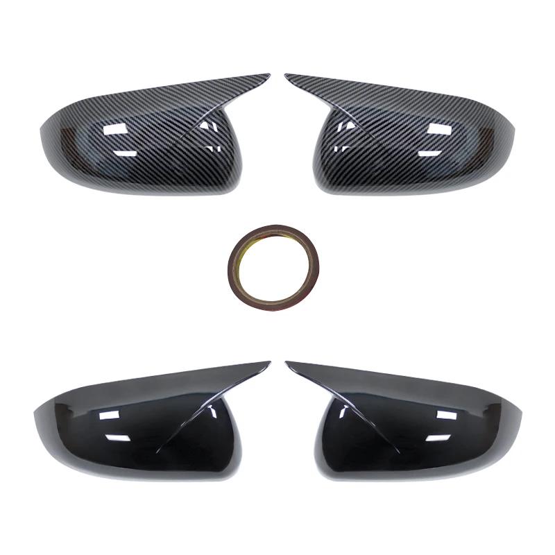 Fit For KIA K2 KX CROSS 2017-2020 RIO 4 2017-2025 Car Rearview Side Mirror Cover Horn Wing Cap Exterior Case Trim Sticker Carbon