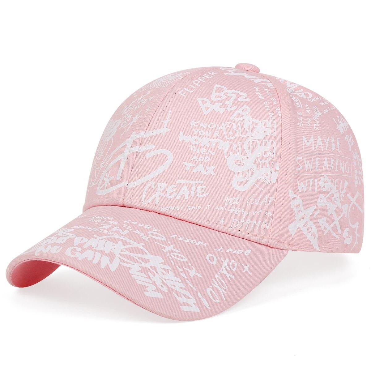 Unisex Brief Geometrie Print Snapback Baseballpetten Lente en Herfst Buiten Verstelbaar Casual Petten Zonbescherming Pet (Pink,Adjustable)