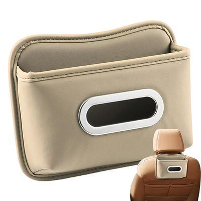 Caixa de Lenços de Carro Dispensador de Papel Toalha de Couro Porta-Guardanapos Para Carro Para Encosto de Banco Apoio de Braço Console Porta-Sol SUV Caminhão Casa