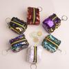 New Creative Sequin Square Three-dimensional Mini Coin Bag Lightweight and Portable Ladies' Key Bag