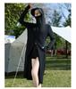 Outysky UV Protection Long Hoodie with Cooling Lightweight Rash Guard for Outdoor and Army Green Free Women's Full-Body Touch, Quick-Drying, UPF50+