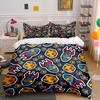 "Space Themed Bedroom Decor Set" Bedding Set with 1 Duvet Cover 2 Pillowcases Single Double King Queen, Gift