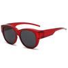 [Cyxus] Oversized Sunglasses, Designed To Be Worn Over Eyeglasses, Polarized Lenses, UV Protection, Ultra-lightweight, TR90 Material, for