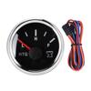52mm 2in Marine Boat RV Sewage Water Holding Tank Level Gauge HTG Meter 0 190 Ohms 9 32VSilver Frame Black Dial