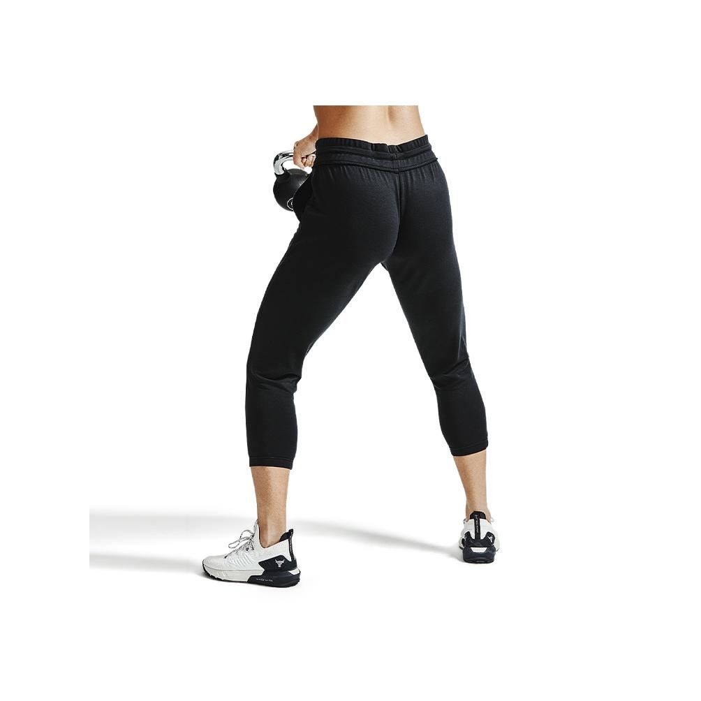 Under Armour Logo Print Loose Sports Pants Women Bottoms Black 1361060-001
