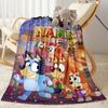 Christmas Adventure City Personalized Text Blanket Multi-purpose Personalized Blanket Soft & Cozy for Nap Picnics Office Chair Bedding