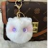 Cute Blush Cat Plush Keychain Backpack Pendant Ornament