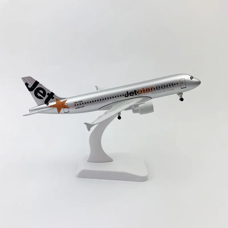 16/20CM Diecast Metal Australia Jetstar Airlines A320 A380  Airplane Aircraft Model Toy for Christmas Gift Home Decor Plane Model