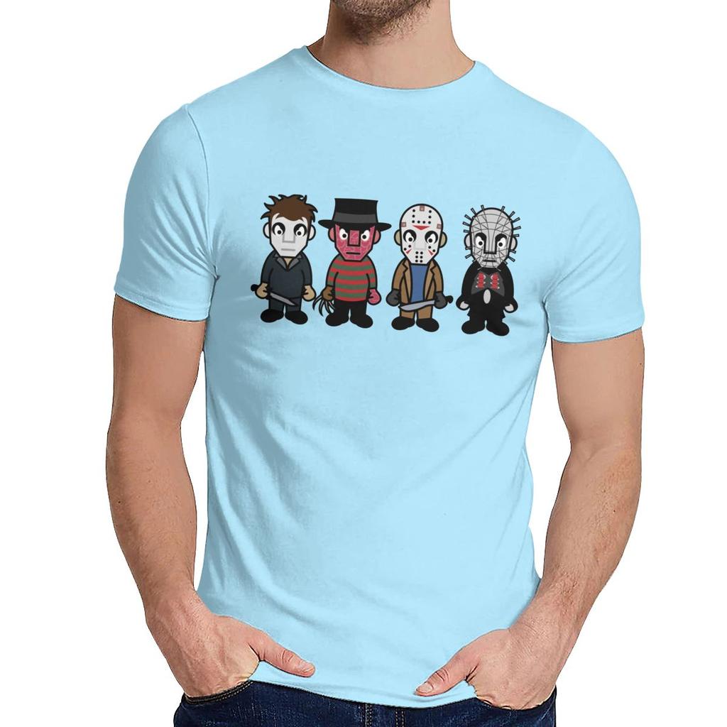 Custom Horror Movie Serial Killers Horror Movie Serial Killers T Shirt Man Hipster Cotton Clothes O