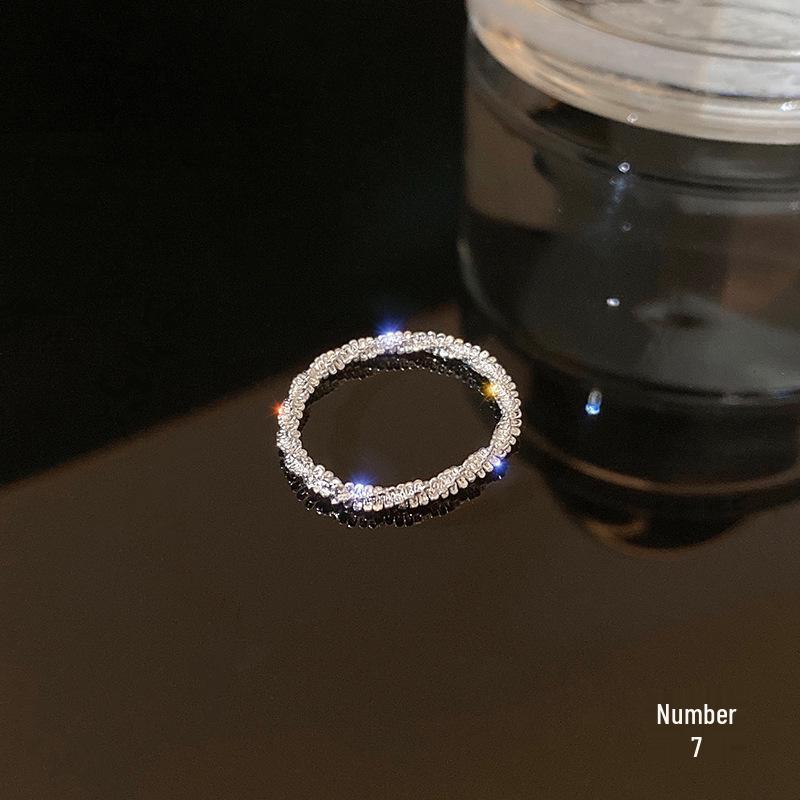 Starry Retro Women s Sequin Ring: Elegant, Fashionable Hip Hop Style