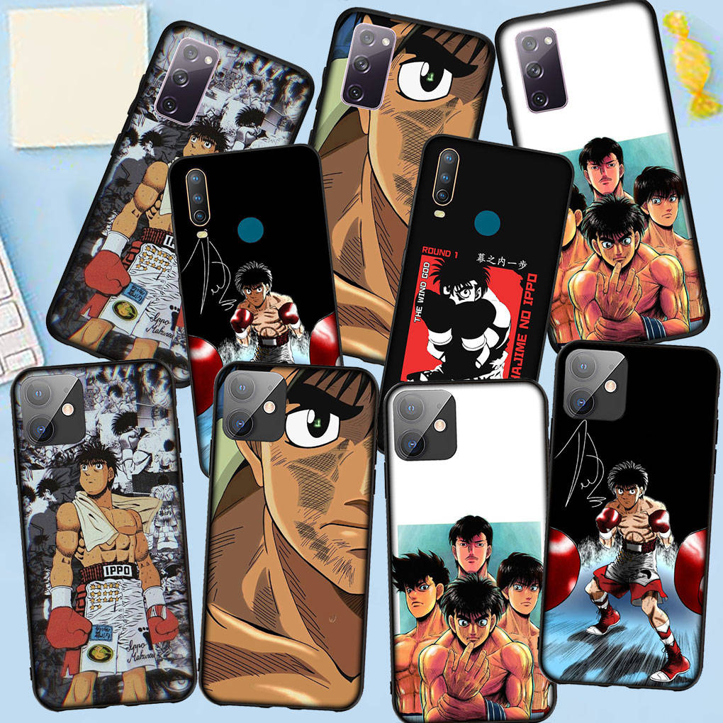 Phone Case for Samsung Galaxy S25 S24 S23 iPhone 16 15 Xiaomi Redmi Note 14 13 12 16E X 11 Pro Max OPPO Moto Huawei A05 A16 Anime Hajime No Ippo Cover