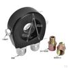 Design Car Oil Filter Cooler Sandwich Plate Adapter with 18NPT Sensor Insertion Port - 3/4-16 UNF,