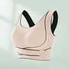 Front Cross Side Buckle Sports Bra for Women Wireless Posture Correction Bra Full Coverage Push