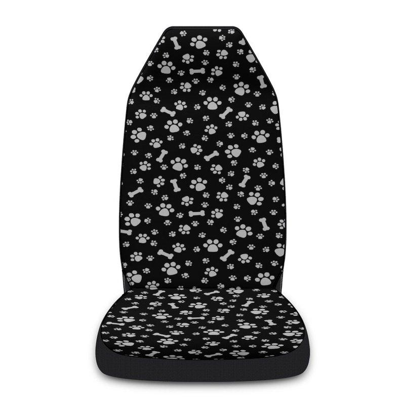 Cartoon Cute Puppy Footprint Bone Car Seat Cover Creative Four Seasons Universal Car Seat Cover Car Interior Accessories Supplie
