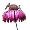 Feeder Bottle with Stand Outdoor Garden Flower Shaped Bird Feeder